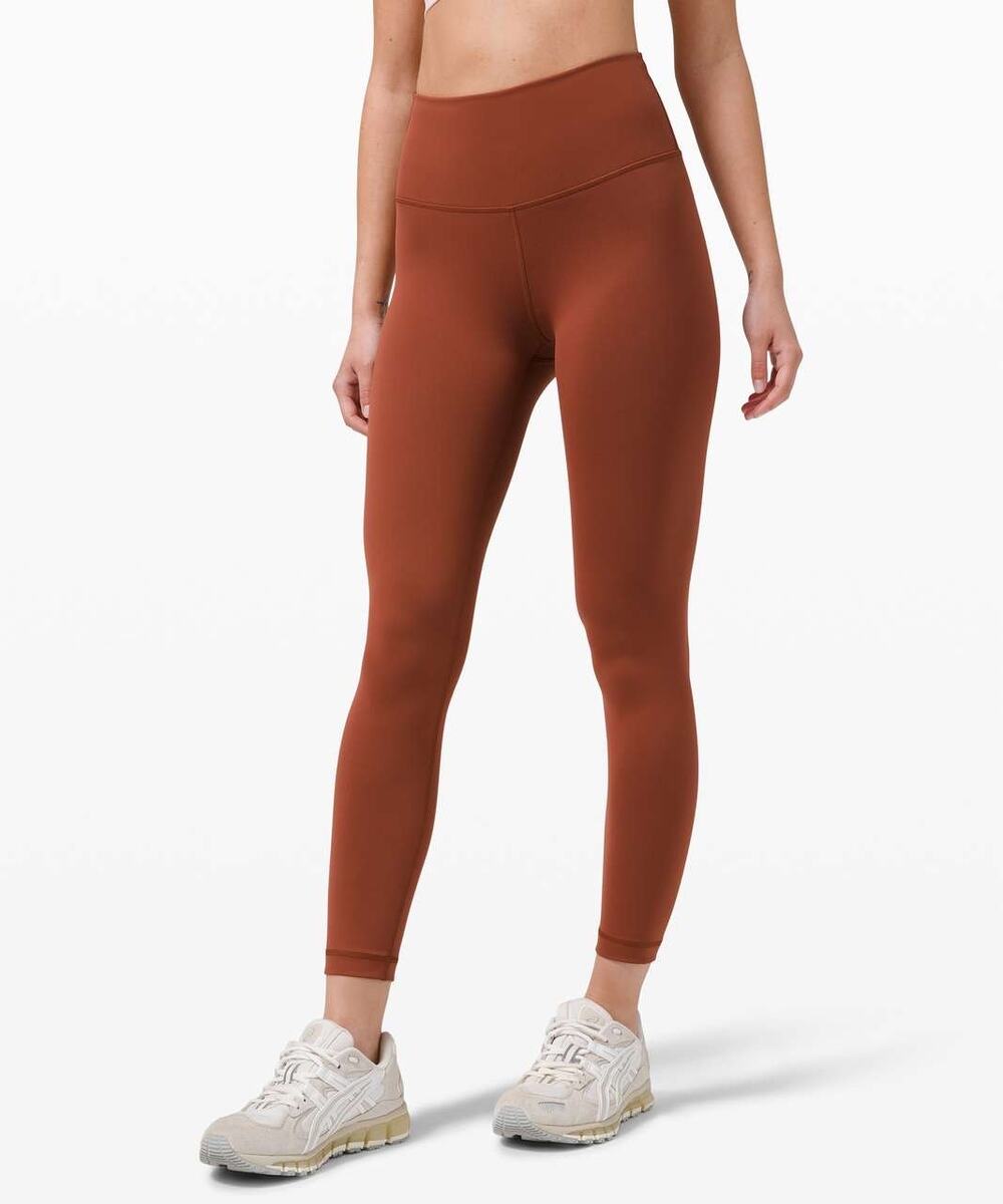Lululemon Wunder Train High-Rise Tight 25" Dark Terracotta - Size: 12